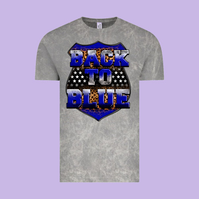 Back The Blue Vintage Tee Designed By Neo Western