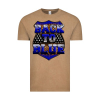 Vintage Coffee Back the blue Vintage Tee - Neo Western