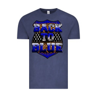 Vintage Denim Back the blue Vintage Tee - Neo Western