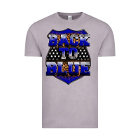 Vintage Zinc Back the blue Vintage Tee - Neo Western
