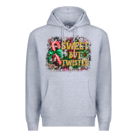 Heather Grey sweet but twisted Premium Hoodie - AdoDesignShop