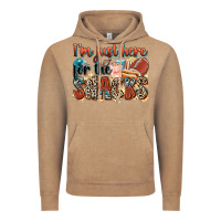 Vintage Coffee i'm just here for the snacks american football Vintage Hoodie - Zillion Design Studio
