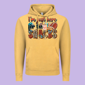 I'm Just Here For The Snacks American Football Vintage Hoodie Designed By Zillion Design Studio