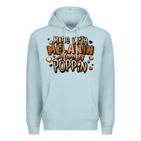Blue Mist made with melanin always poppin' Premium Hoodie - LillyAllenDesigns