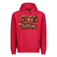 Cardinal made with melanin always poppin' Premium Hoodie - LillyAllenDesigns