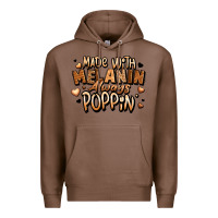 Chestnut made with melanin always poppin' Premium Hoodie - LillyAllenDesigns
