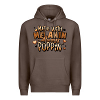 Coffee made with melanin always poppin' Premium Hoodie - LillyAllenDesigns