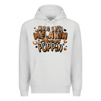 Dove Grey made with melanin always poppin' Premium Hoodie - LillyAllenDesigns