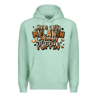 Seafoam made with melanin always poppin' Premium Hoodie - LillyAllenDesigns