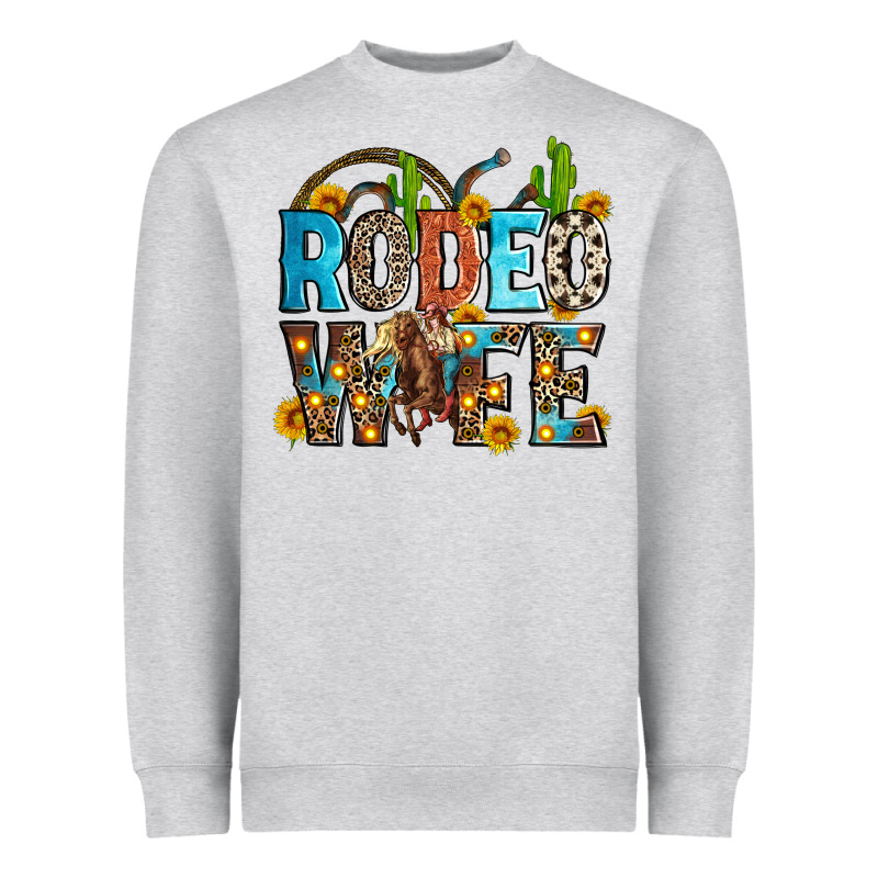 Rodeo Wife Heavyweight Sweatshirt by Zillion Design Studio | Teevron