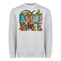 Heather Grey rodeo wife Heavyweight Sweatshirt - Zillion Design Studio