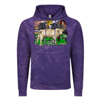 Cloud Purple charolais bull black angus cattle and bull with barnyard and cowhide Vintage Hoodie - RanaPortraitStore