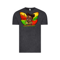 Vintage Black juneteenth butterfly black girl Vintage Tee - HRA Design Shop