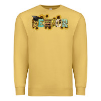 Antique Gold senior 2025 sunflowers Premium Sweatshirt - NancyCooperArtShop