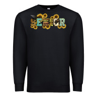 Black senior 2025 sunflowers Premium Sweatshirt - NancyCooperArtShop