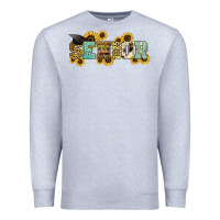 Heather Grey senior 2025 sunflowers Premium Sweatshirt - NancyCooperArtShop