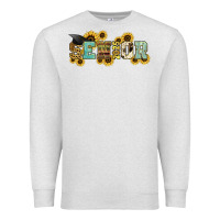Oatmeal Heather senior 2025 sunflowers Premium Sweatshirt - NancyCooperArtShop