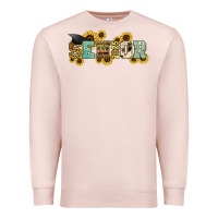 Pale Pink senior 2025 sunflowers Premium Sweatshirt - NancyCooperArtShop
