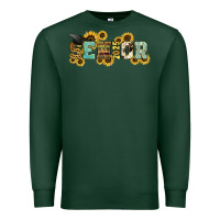 Sports Green senior 2025 sunflowers Premium Sweatshirt - NancyCooperArtShop