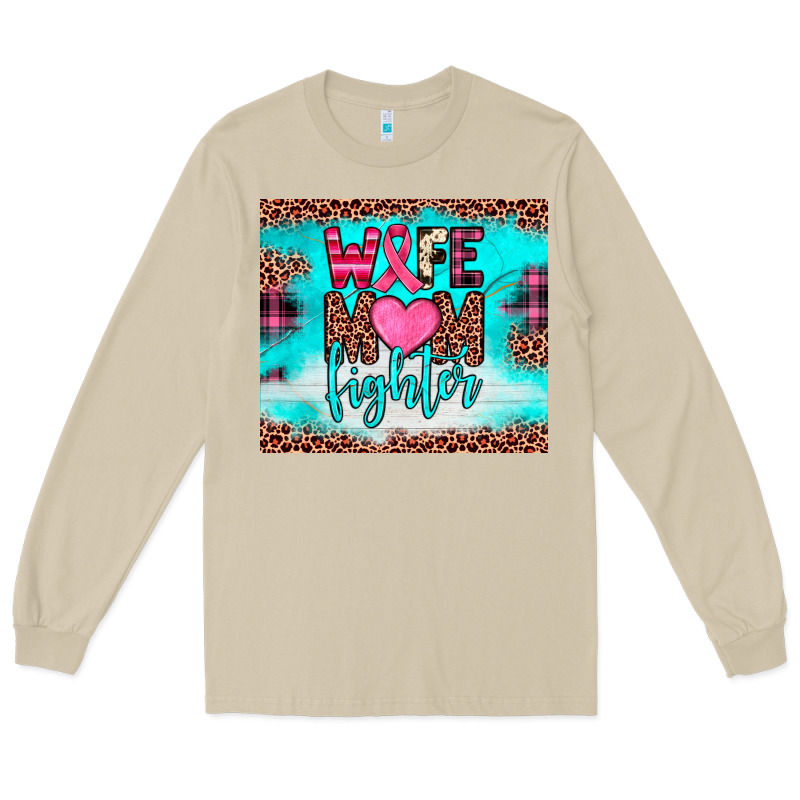 Wife Mom Fighter Tumbler Long Sleeve Tee by JahusDesignShop | Teevron
