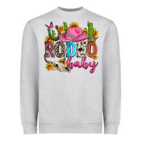 Heather Grey rodeo baby Heavyweight Sweatshirt - Zillion Design Studio
