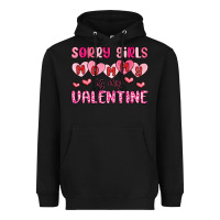 Black sorry girls mommy is my valentine Heavyweight Hoodie - MaliasSmallBusiness