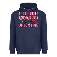 Navy sorry girls mommy is my valentine Heavyweight Hoodie - MaliasSmallBusiness