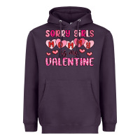 Plum sorry girls mommy is my valentine Heavyweight Hoodie - MaliasSmallBusiness