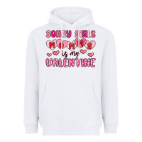 White sorry girls mommy is my valentine Heavyweight Hoodie - MaliasSmallBusiness