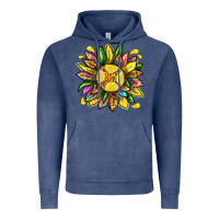 Vintage Denim lemon sunflower Vintage Hoodie - texasbilliewilder