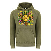 Vintage Olive lemon sunflower Vintage Hoodie - texasbilliewilder