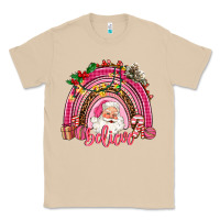 Mushroom pink christmas believe  rainbow Classic Tee - AdoDesignShop