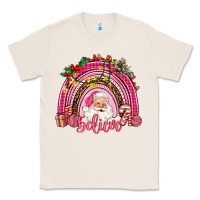 Natural pink christmas believe  rainbow Classic Tee - AdoDesignShop