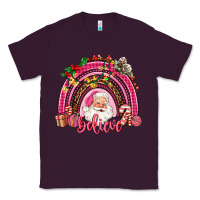 Plum pink christmas believe  rainbow Classic Tee - AdoDesignShop