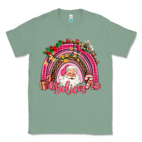 Sage pink christmas believe  rainbow Classic Tee - AdoDesignShop