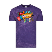 Cloud Purple dude Vintage Tee - CowhideDigitalArt