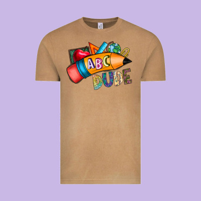 Dude Vintage Tee Designed By Cowhidedigitalart