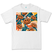 White football smiley face Premium Tee - BarkalooDesign