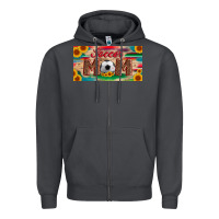 Smoke soccer mom with ball and sunflower and serape licanse plate Zipper Hoodie - Artiststas