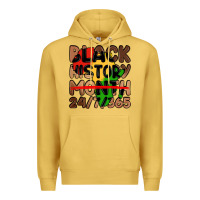 Antique Gold black history month Premium Hoodie - LillyAllenDesigns