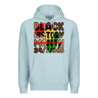 Blue Mist black history month Premium Hoodie - LillyAllenDesigns