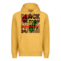 Mustard black history month Premium Hoodie - LillyAllenDesigns