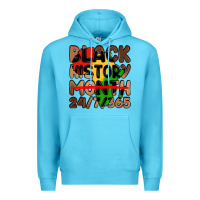 Ocean Blue black history month Premium Hoodie - LillyAllenDesigns