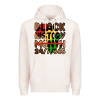 Pale Pink black history month Premium Hoodie - LillyAllenDesigns