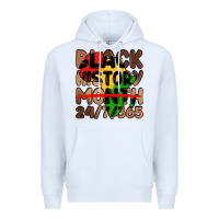 White black history month Premium Hoodie - LillyAllenDesigns