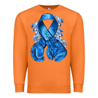 Carrot Blue ribbon with boxing gloves Premium Sweatshirt - NancyCooperArtShop