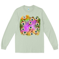 Matcha eyes leopard halloween patch Long Sleeve Tee - BundleAndBundleShop