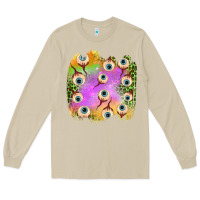 Mushroom eyes leopard halloween patch Long Sleeve Tee - BundleAndBundleShop