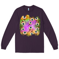 Plum eyes leopard halloween patch Long Sleeve Tee - BundleAndBundleShop