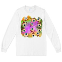 White eyes leopard halloween patch Long Sleeve Tee - BundleAndBundleShop